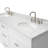 Partham 73'' Double Bathroom Vanity with Carrara Marble Top-67491741