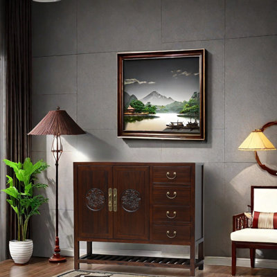 Solid Wood Accent Cabinet