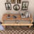 Wooden Entryway Table With Burl Veneer-718698864