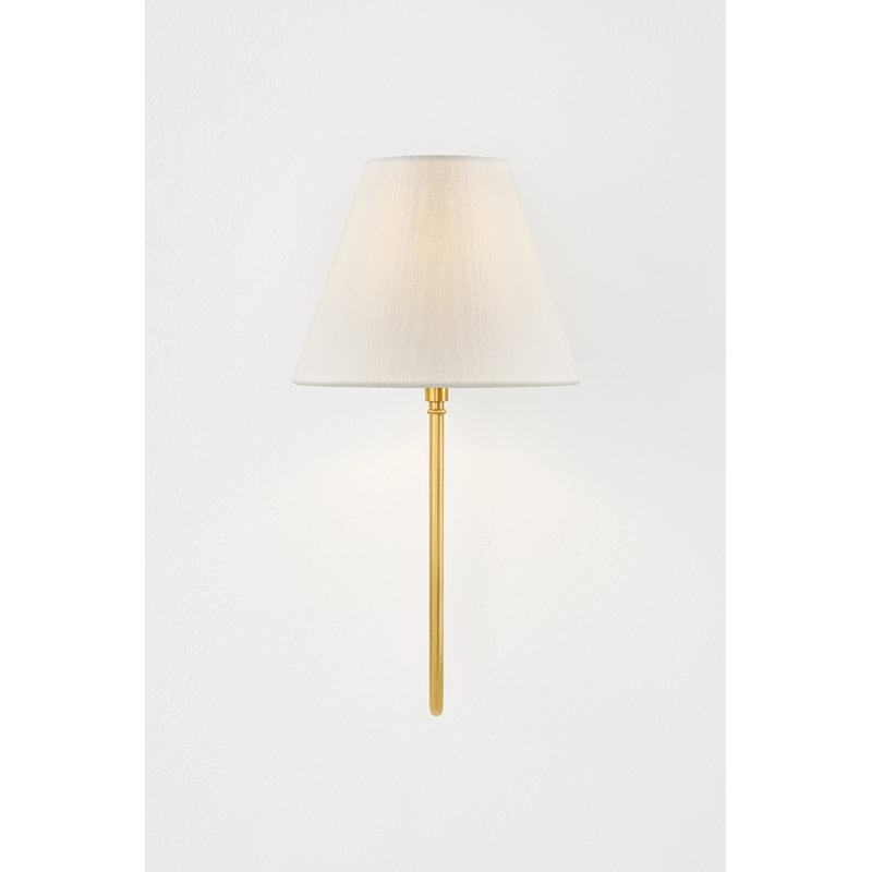 Hawthorne Wall Sconce in Aged Brass by Mark D. Sikes, Gold