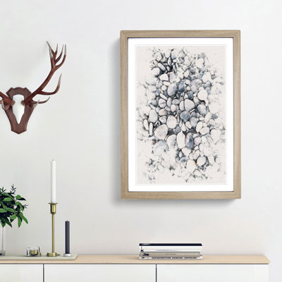 Pebbles - Picture Frame Painting Print