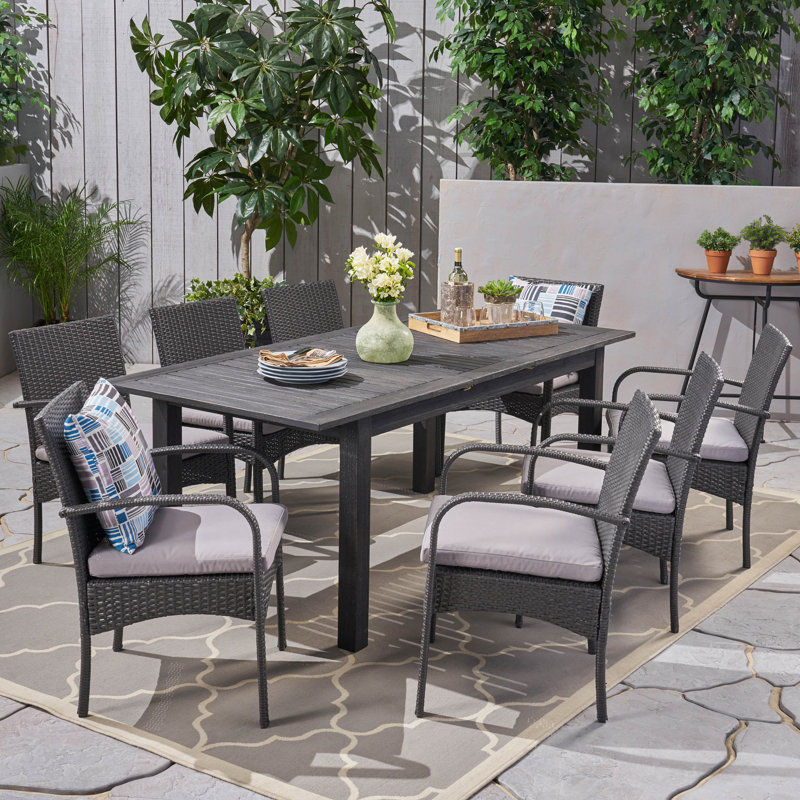 Ensemble repas extensible 9 pièces avec coussins Meissner