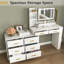 Commode moderne à 8 tiroirs pour la chambre à coucher - Vaste commode de rangement
