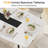 Rectangular with Steel Base Dining Table-1411107160
