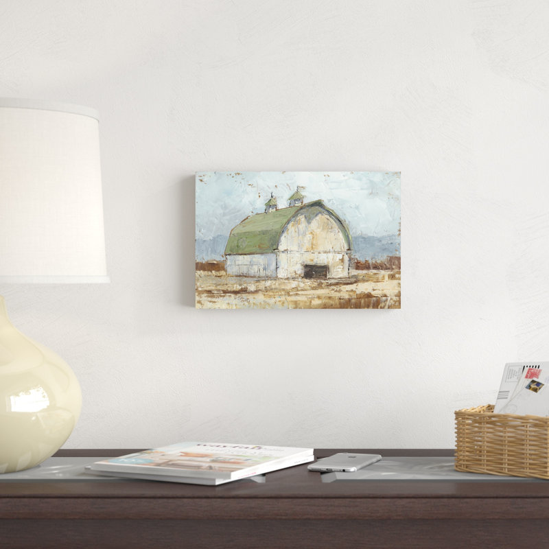 «Whitewashed Barn III», reproduction d'art sur toile tendue, H 8 po x l 12 po