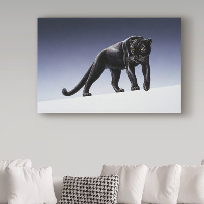 Yand «Black Panther Light», reproduction de peinture acrylique sur toile tendue