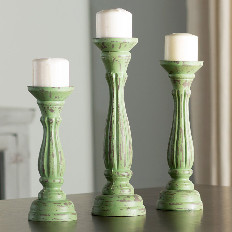 3 Piece 15" Tabletop Holder Set, Green