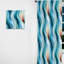 Blue Harmony Of Waves Motif - Rideau rayé - Rideau rayé obscurcissant - 1 panneaux-107594168