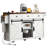 White Kitchen Island With 47" Drop Leaf And Power Socket, Rolling Cart 2 Sliding Barn Doors Spice Rack For Home Dining 53.7" Wheels Supply, Leaf, 3 Drawers Dining,-1637861635