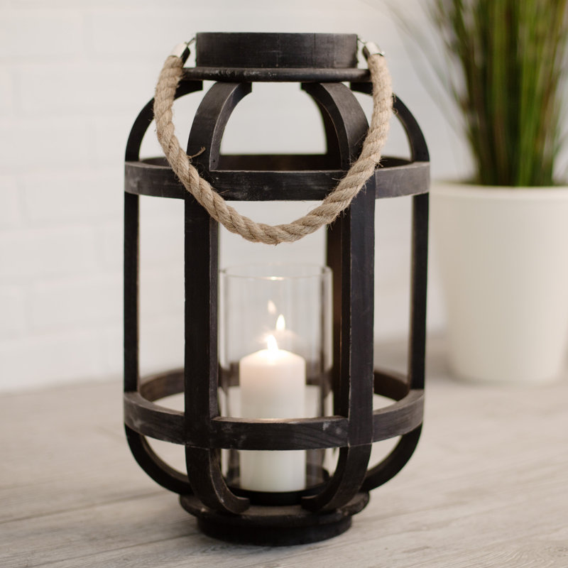 Ouragan 18 po en bois noir avec corde