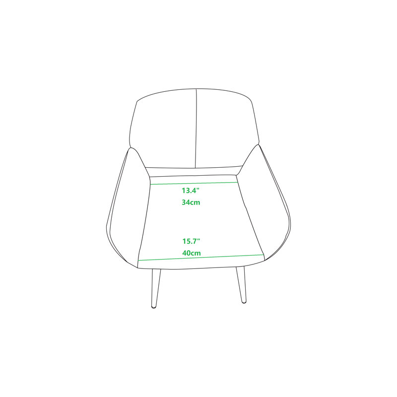 Tussilage Velvet Task Chair, Green