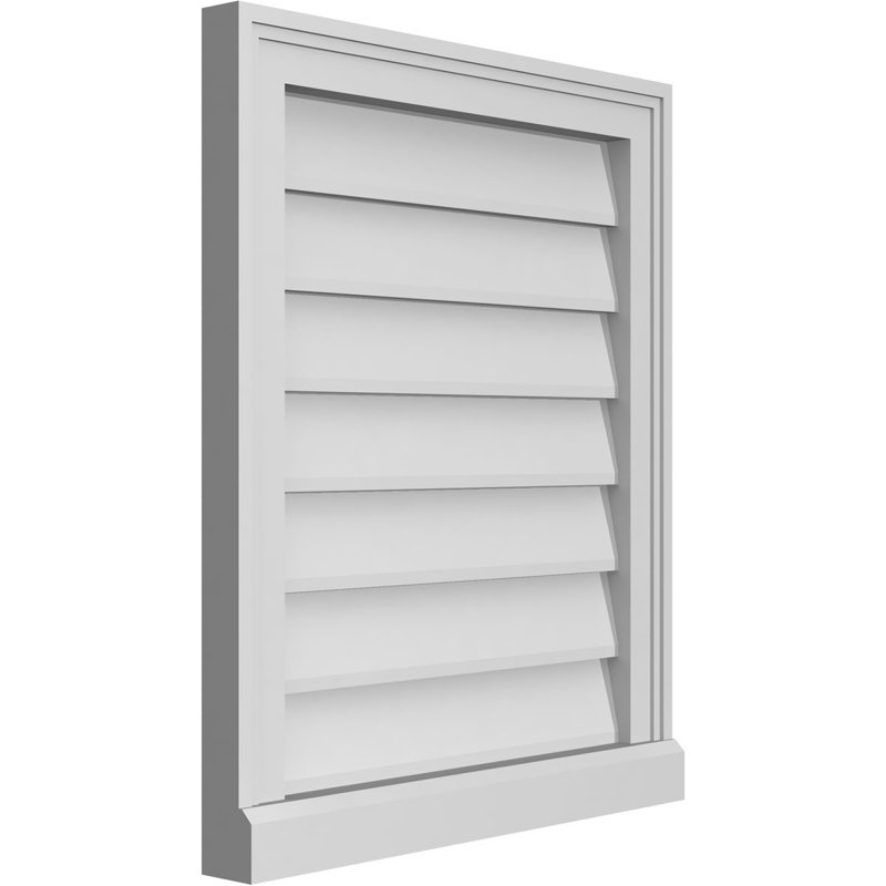 Cadre de seuil Brickmould, brun clair apprêté, H 24 po x l 20 po x P 2 po
