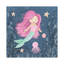 Sirène et pieuvre bleu marine I - Imprimé-52521671-52521655-52521656