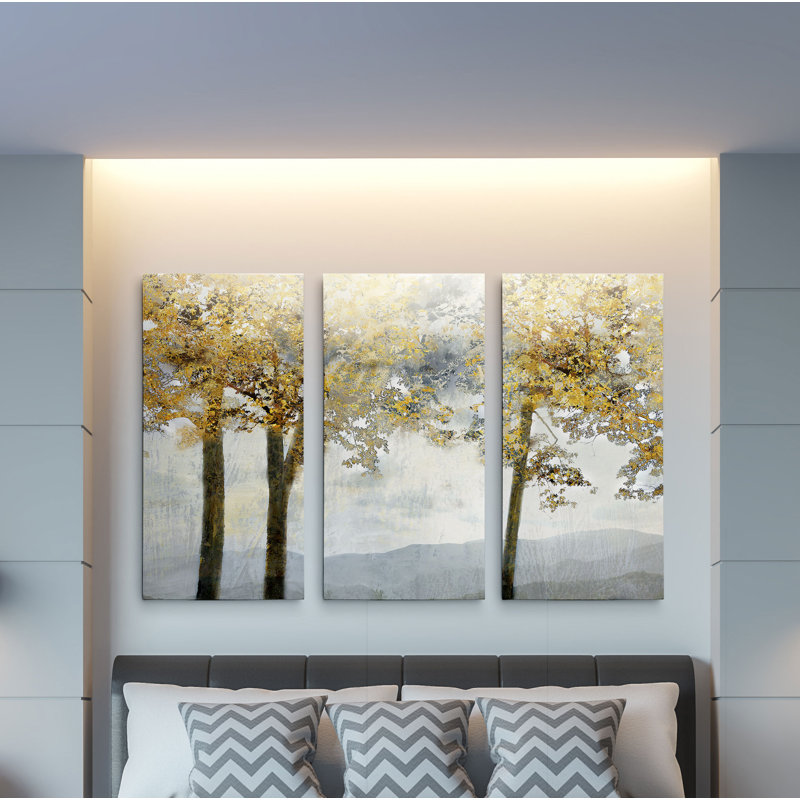 " Ridgetop View " 3 - Pieces, 40" H x 60" W x 1.5" D