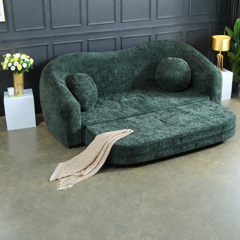 Canapés convertibles à compression, fauteuil inclinable 86 po Chenille