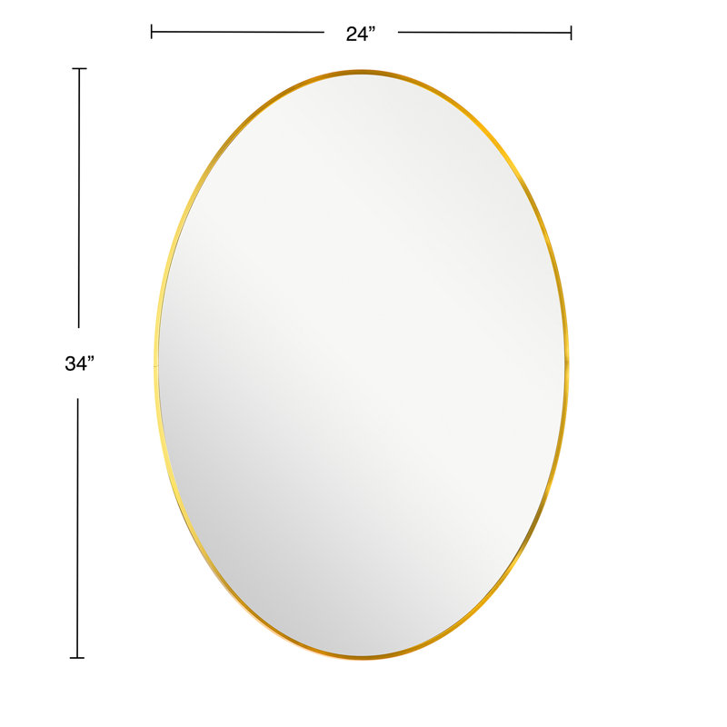 Metal Flat Wall Mirror