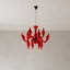 Lustre moderne en verre ambré et transparent de 50 cm (20 pouces) avec chaîne ajustable