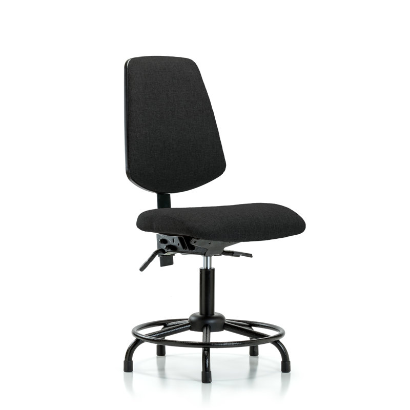 Chaise de dessinateur ergonomique Caius, Noir, Non inclus, Non