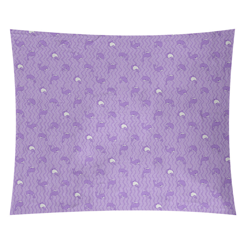 Tapisserie katelyn elizabeth baleines Kitterman, Intérieur / extérieur, H 51,5 po x l 60,5 po, Mauve