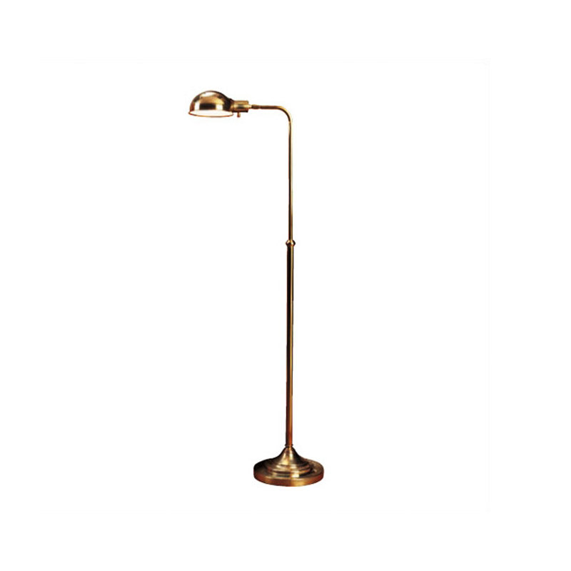 Kinetic Pharmacy Floor Lamp, Antique Natural Brass