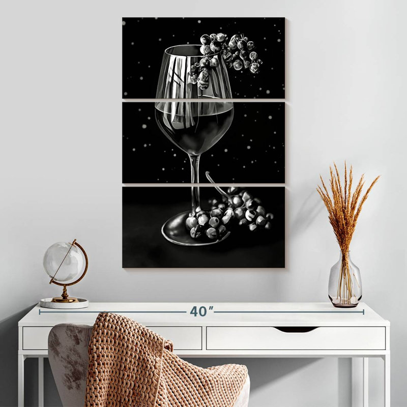 Yarlin Exuberant Red - Black And White, 32" H x 20" W