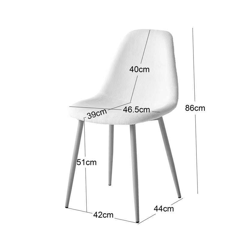 Ensemble de 4 chaises Audra
