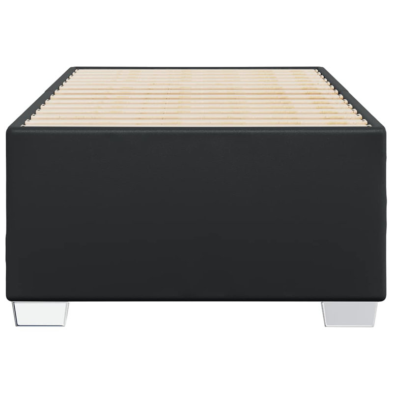 Lit en similicuir Latitude Run® Bed, Lit simple, Noir