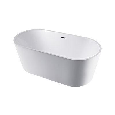 59'' x 29.5'' Freestanding Soaking Acrylic Bathtub