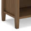 Table de chevet transitionnelle en bois massif avec tiroirs et tablette ouverte Warm Shaker-329681609