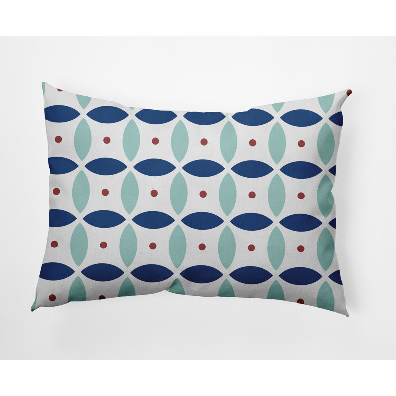 Coussin décoratif, Bleu cobalt foncé / turquoise