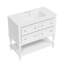 Ensemble de meuble-lavabo autoportant 36 po avec lavabo encastré en céramique 36 po blanc 4 tiroirs avec cadre en bois massif-130830793-130830796