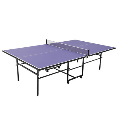 Portable Table Tennis Tables– Professional Indoor/Outdoor Ping Pong Table Game, Foldable Ping Pong Game Set for Indoor/Outdoor, Ping Pong Table Top with Net, 2 Paddles and 3 Balls, Playback Mode
