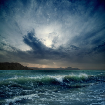 «Stormy Sea» par ig0Rzh - reproduction d'art sur toile tendue