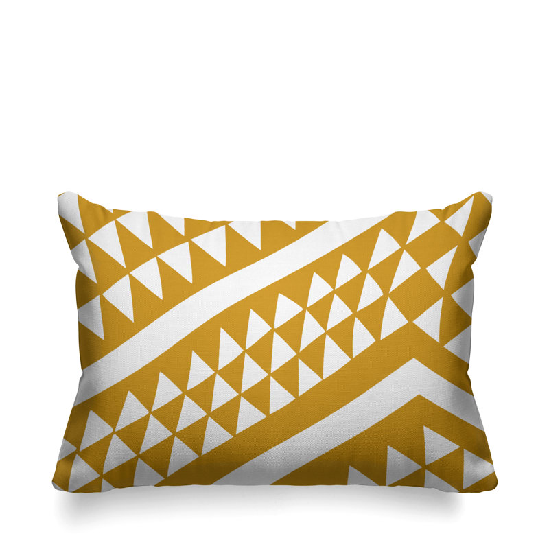 Housse de coussin d'extérieur carré et insert, Jaune, 15 po x 15 po