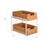 Bacs de rangement en bambou à 2 niveaux Seville Classics-113300884