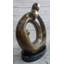 Sculpture originale signée par Fransisci, couple abstrait