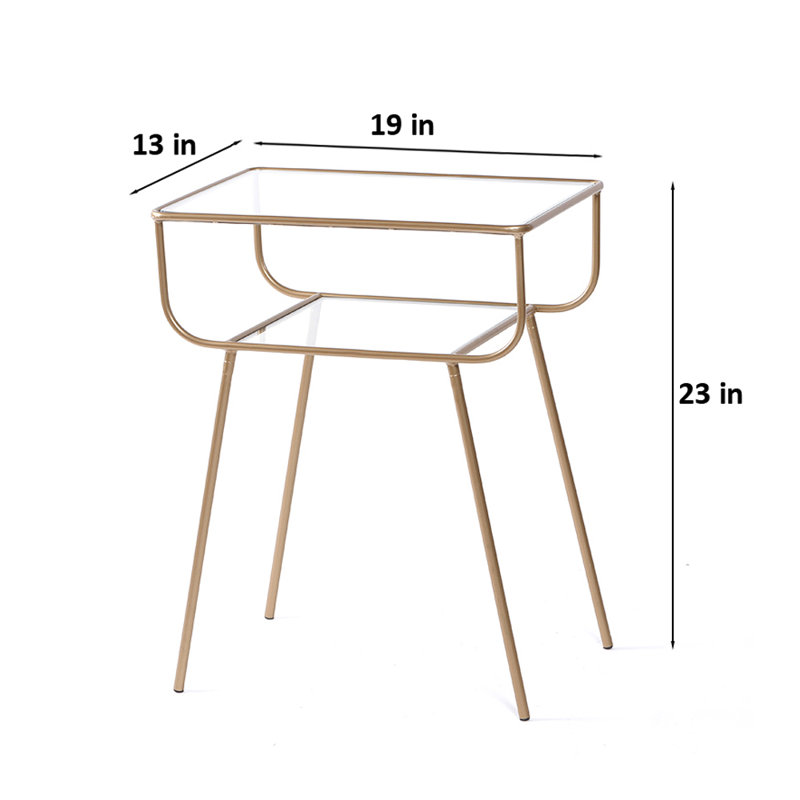 Glass Top End Table Set