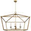 Lustre carré géométrique 4 lumières Debraha