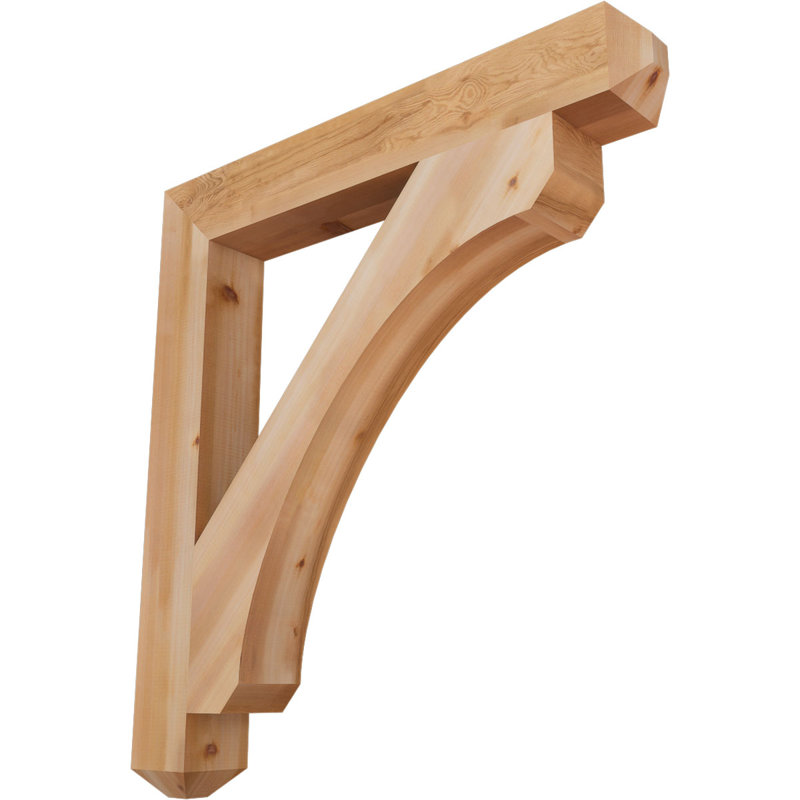 Support lisse Legacy Craftsman, Cèdre rouge, H 48 po x l 5,5 po x P 44 po