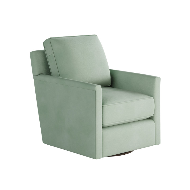 Swivel Glider Armchair, Bella Eucalyptus