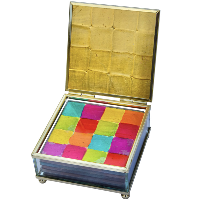 Coaster Set With Holder