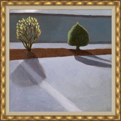 Parking Lot Shrubbery in Spring