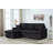 Paisley 82" Black Linen Fabric Reversible Sleeper Sectional Sofa With Storage Chaise