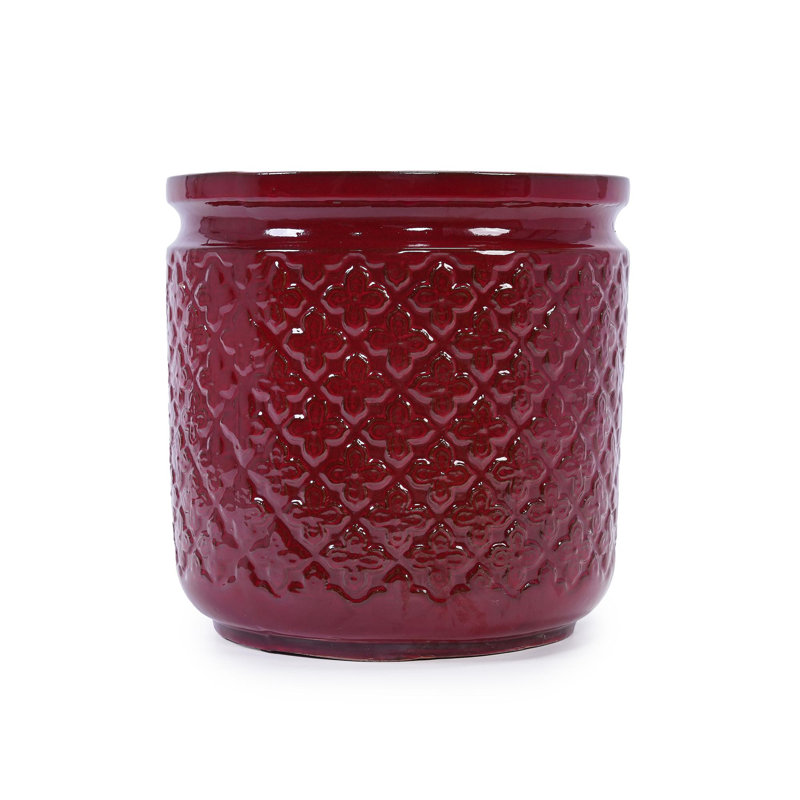 High quality ceramic flowerpot, Bean Paste Red