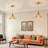 1-Light Modern Flower Glass Pendant Lights Kitchen Island For Bedroom Hotel Farmhouse Entryway Dining Room-1894502679