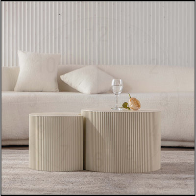Table basse ronde en bois
