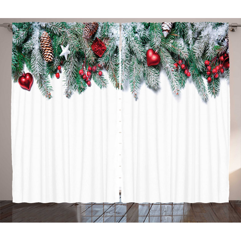 Semi-Sheer Rod Pocket Curtain Panels, 54" x 90"