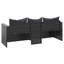 Canapé modulaire d'extérieur en osier de 69,3 po avec coussins Parwati-88617921-88617922