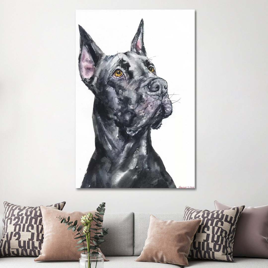 Great Dane by George Dyachenko - Wrapped Canvas Painting