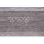Tapis ivoire / gris / brun en soie noué à la main de conception unique 5 pi 10 po x 7 pi 11 po